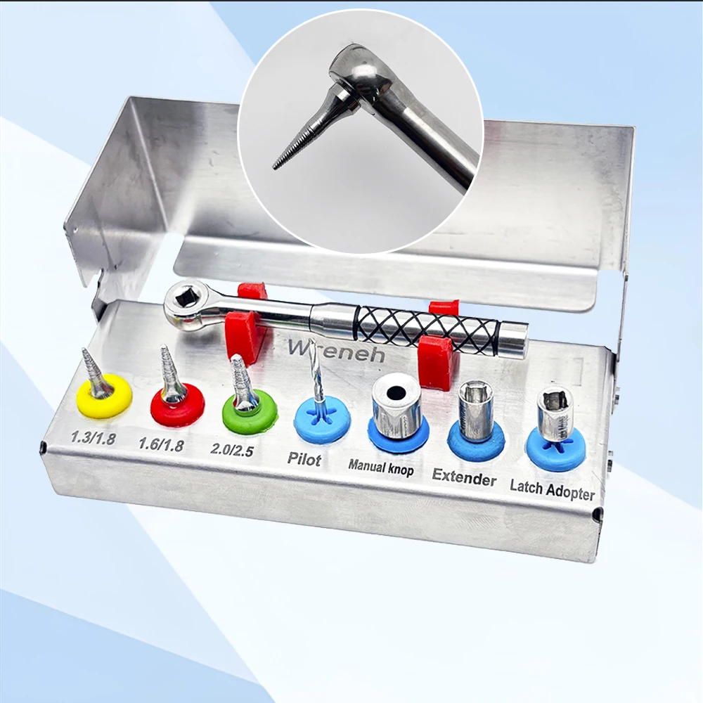 

Dental Implant Removal Kit with Bone Expander SOS Set Broken Fixture Ratchet Wrench High Precision Dentist Surgical Tool Set