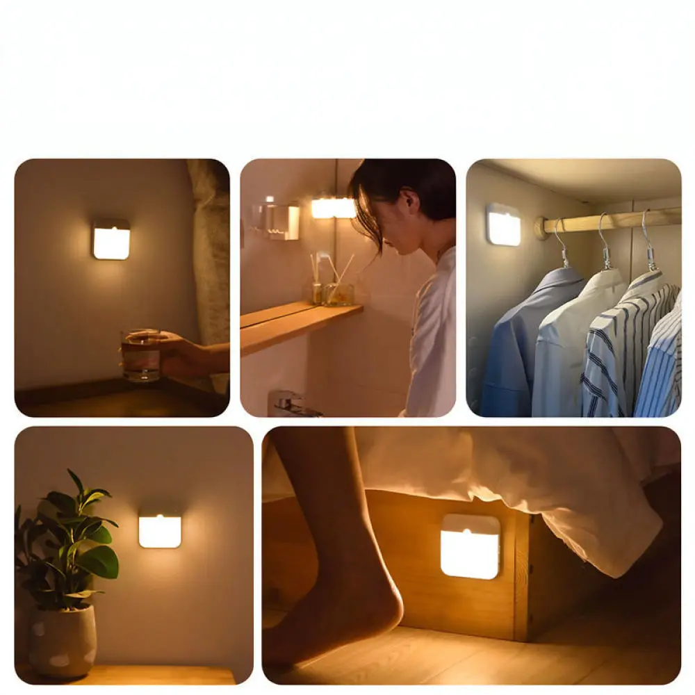 LED LED Night Light Wireless Motion Sensor Rechargeable Wall Lamp For Stairs Pathway Cabinet Magnetic Auto Induction Lighting - Aliexpress Deal