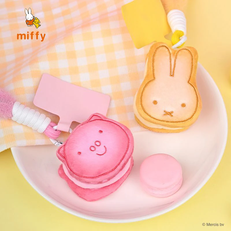 Kawaii Nijntje Pluche Pop Cartoon Sandwich Biscuit Serie Pluizige Rugzak Accessoires Dopamine Knuffelige Pluche Sleutelhanger Perfecte Geschenken