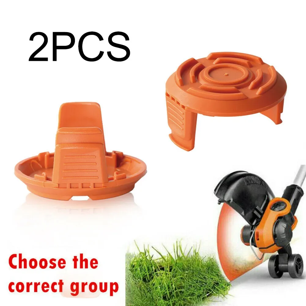 2Pcs Grass Trimmer Spool Line Cap Cover For Worx WG 150 151 151.5 152 153 154 155 155.5 156 157 160 160.1 160.2 163 165 175 180