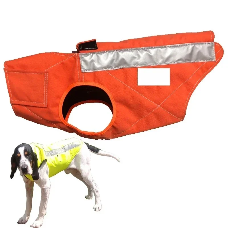 High Visibility Orange Color for Large Pets XL & XXS Size Made of Cotton and Reflective Material with Solid Pattern Dog Harness