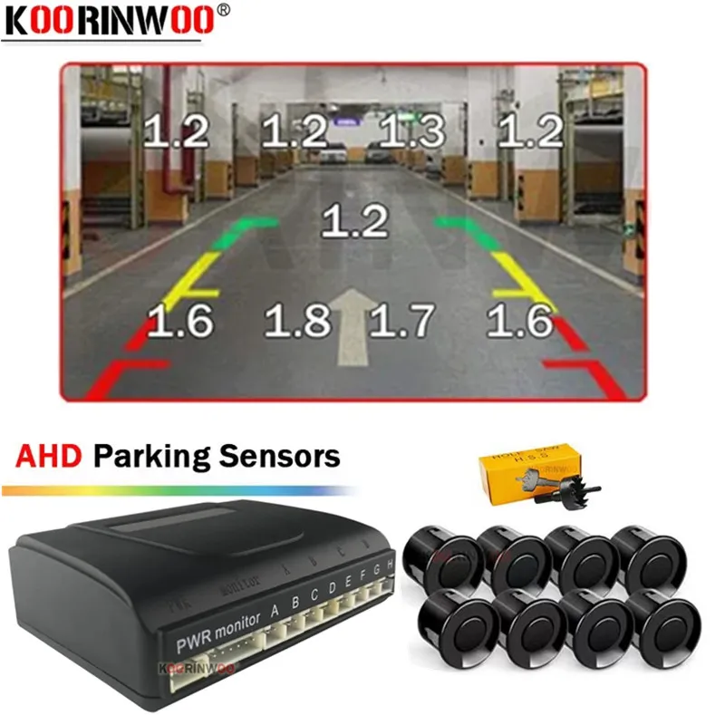 

Automotive Parking Sensors Kit 22mm Front And Back Radar Reversing Blind Spot Detection AHD Smart System Car Parktronics Devices