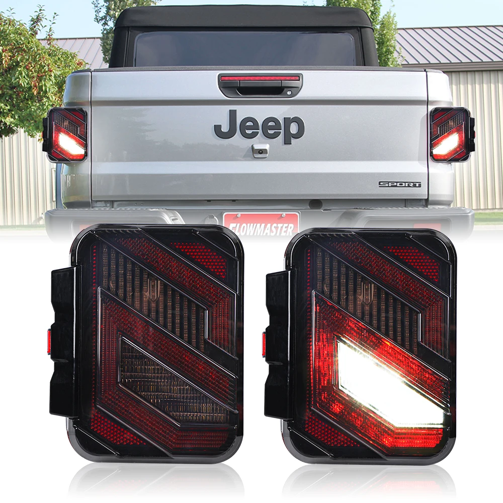 Custom Tractor Led Lights S led third brakes taillights For Jeep Cherokee Gla Rubicon Jl 2019 2000 Truck Trailer Tail Lamp