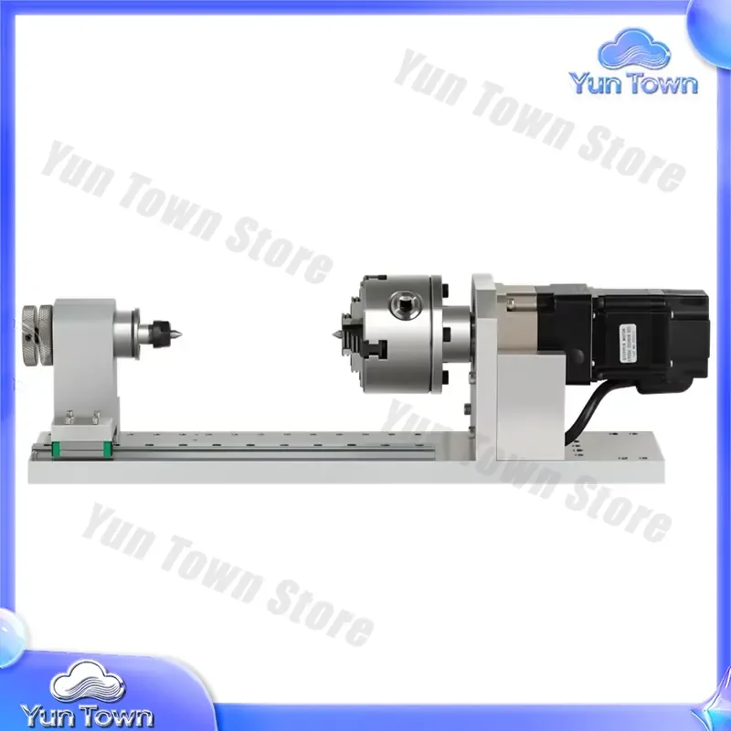Jaw Chuck Indexing Head for CNC 3D Engraving Machine Slide Rail A 4 Axis Rotation Rotary Table Milling Machine Accessories