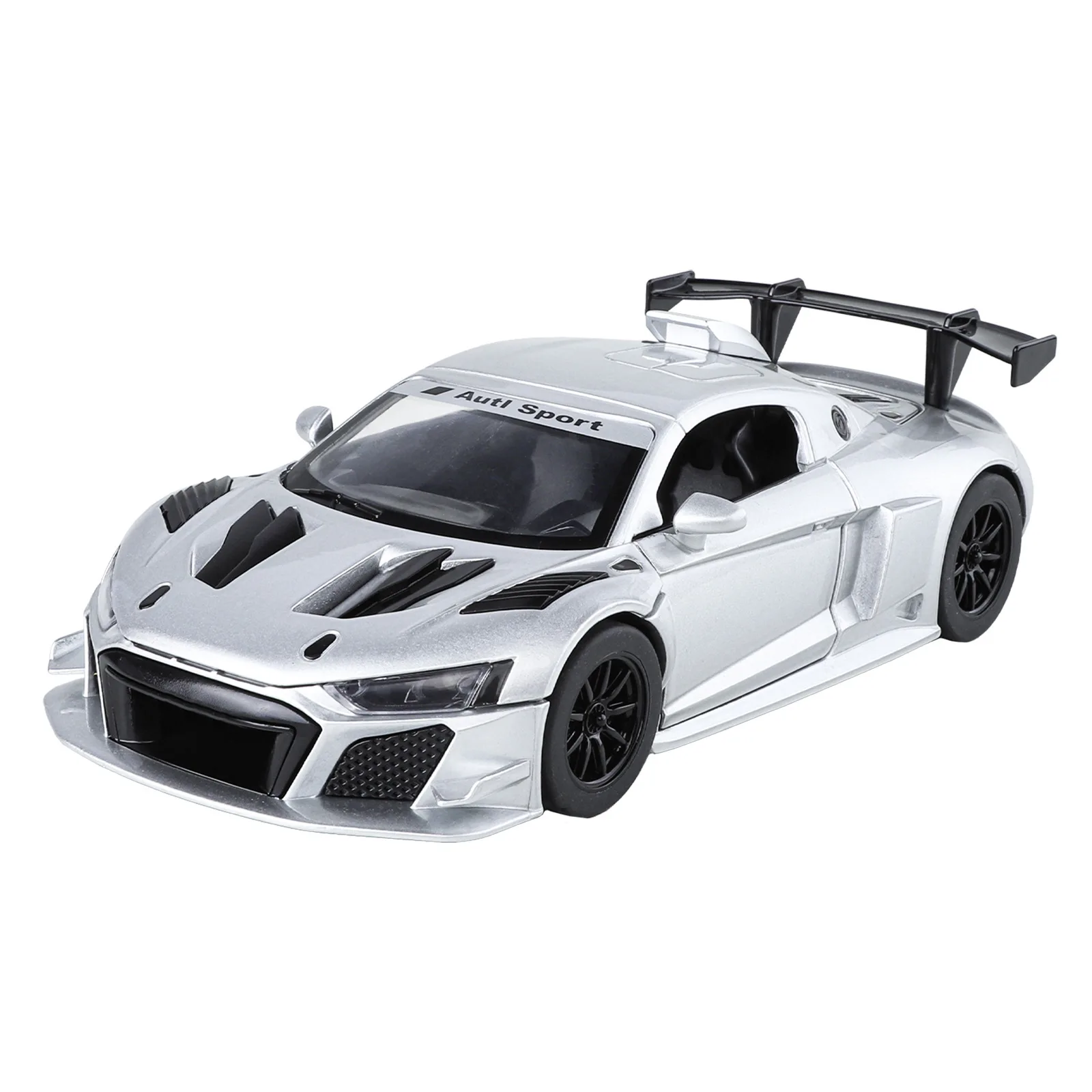1:24 ออดี้ R8 LMS GT3 ซุปเปอร์คาร์รถรุ่นไดคาสและของเล่นรถยนต์สะสมรถของเล่นเด็กของขวัญวันเกิด