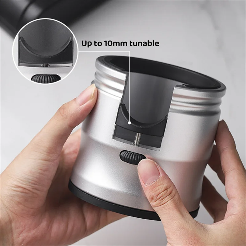 Aluminum Coffee Tamper Stand for Coffee Machine and Coffee Tamper Coffee Tool Storage Base Adjustable Tamping Stand