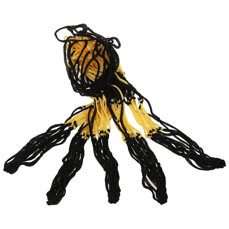 B93B-50PCS Nylon Net Bag Ball Carrier For 1 Volleyball Basketball Football Soccer