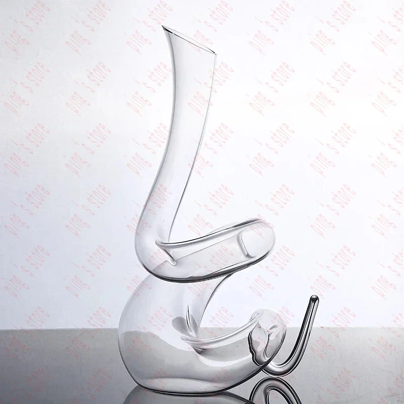 1400ML Winding Snake Decanter Wine Holder Unleaded Crystal Glass Serpent Model  Aerator Party Barware Art Decor Restaurant