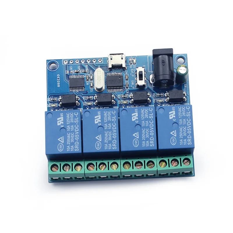 B92B-USB Relay Module 4 Channel LCUS-4 Intelligent Control Relay Smart Switch USB 5V Smart Switch
