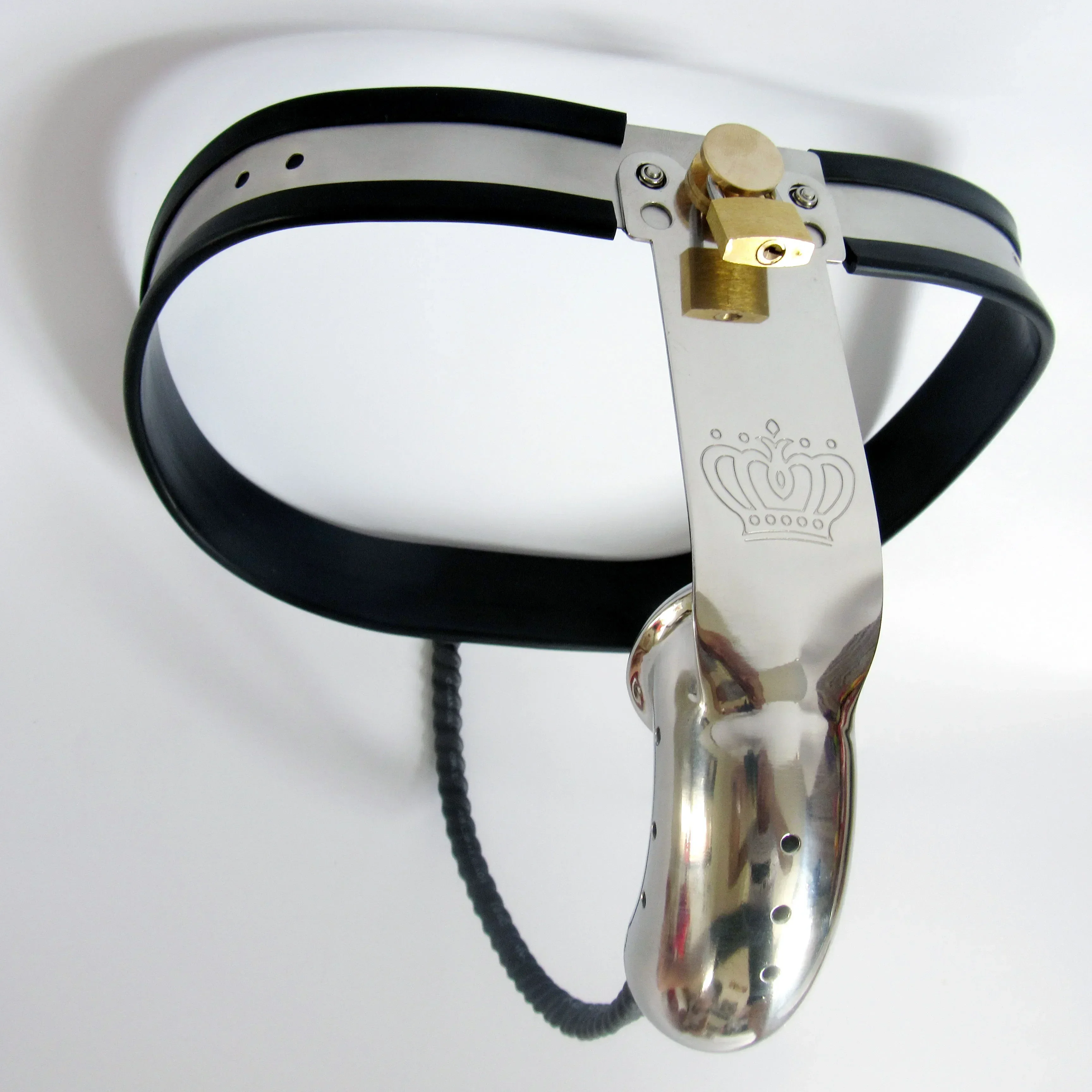 Cinturón de castidad masculino de acero inoxidable, pantalones con cerradura, cubierta completamente cerrada, jaula para pene, Bondage BDSM, dispositivo de protección del pene, Juguetes sexuales para hombres