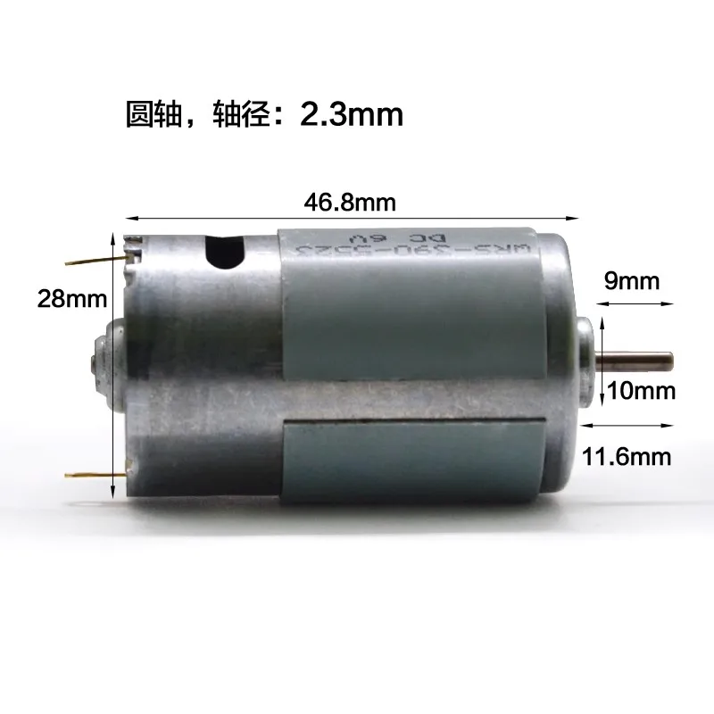 

High Speed RS390 DC Motor DC 6V 5500 RPM Power Accessories DIY Ship Model Car Model Vacuum Cleaner Motor