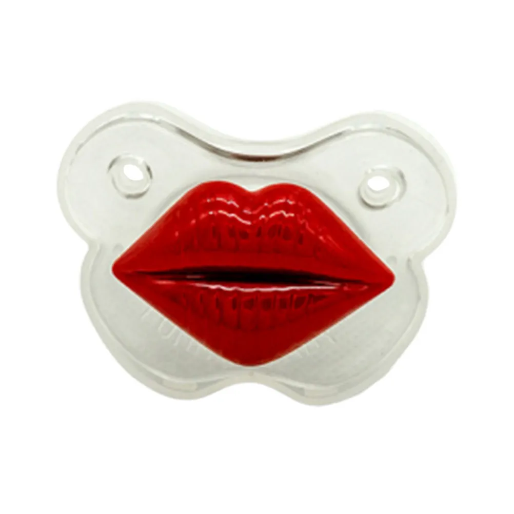 

Red Lip Shaped Baby Pacifier Silicone Safe Newborn Soother Appease Baby Nursing Accessories Newborn Soother Appease Toy