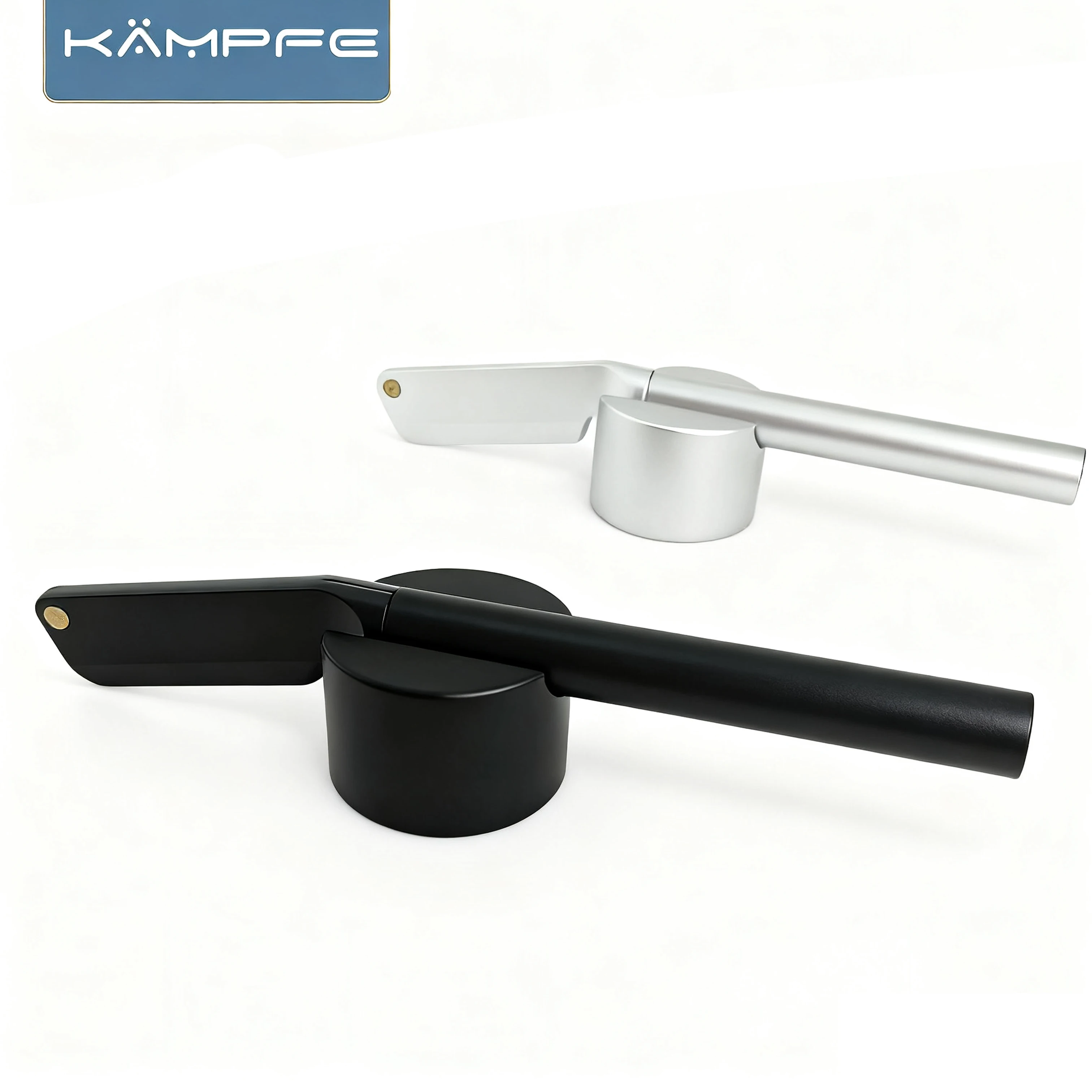 KAMPFE Aluminum Single edge Men's Shaving straight Razor with 5 Replaceable Blade Eyebrow Shaverl Gifts for men