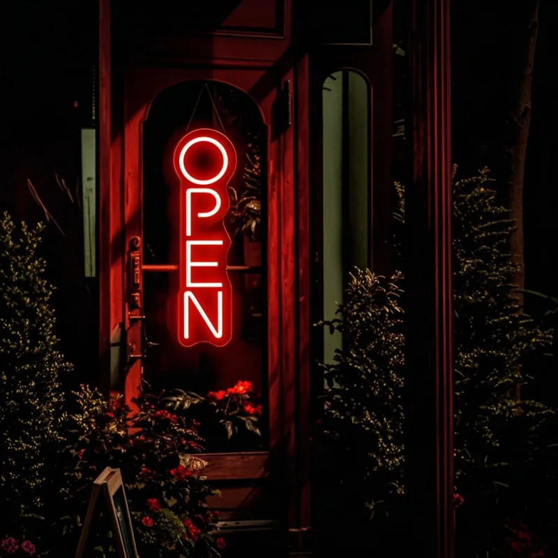 Led Neon Open Sign for Business USB Neon Light for Bar Party Supermarket Salon Coffee Store Advertisement Board Display Sign