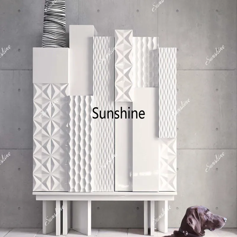 

Nordic creative side cabinet entry door