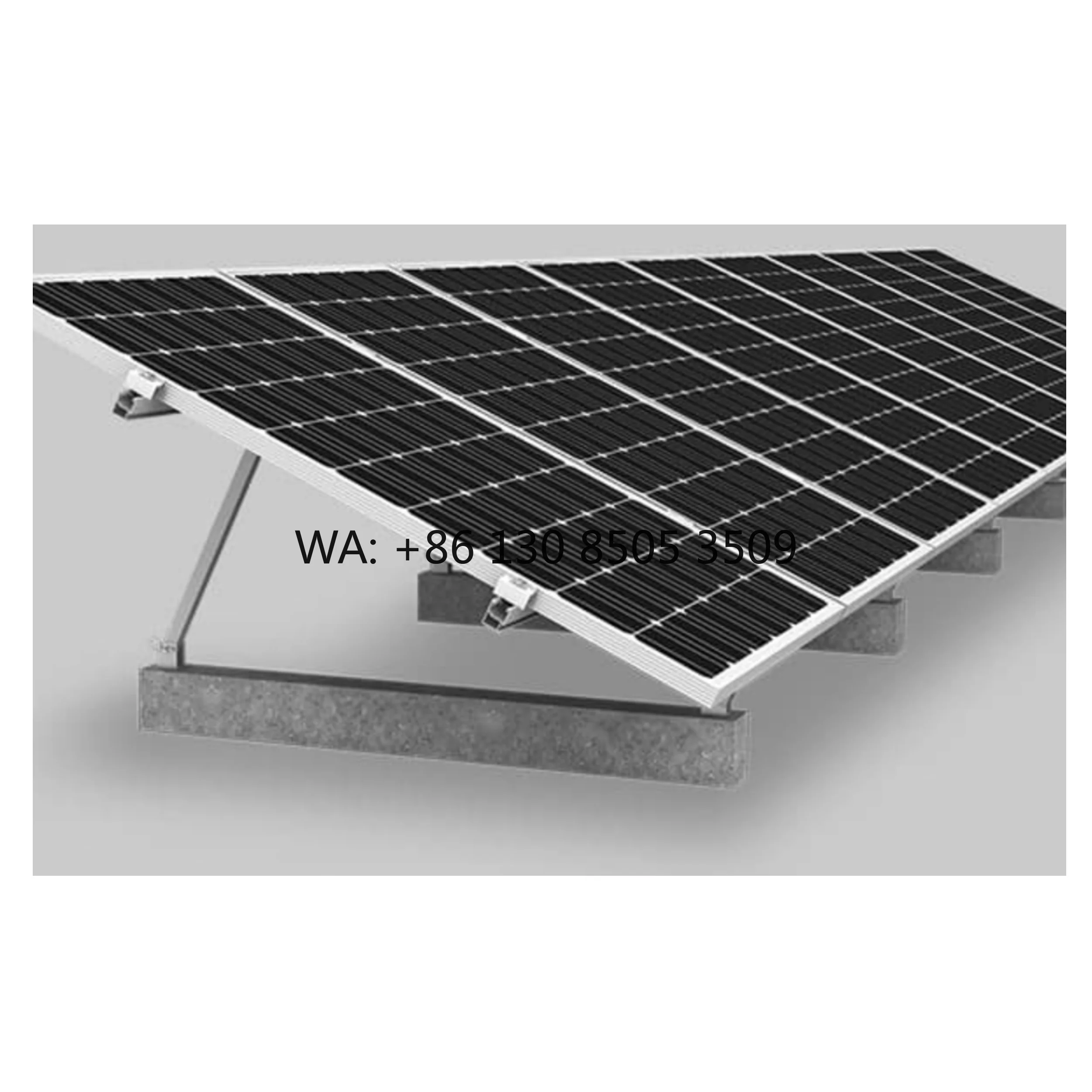 Cheap Steel Solar Energy Panels Flat Roof Mounting Frame Bracket Factory