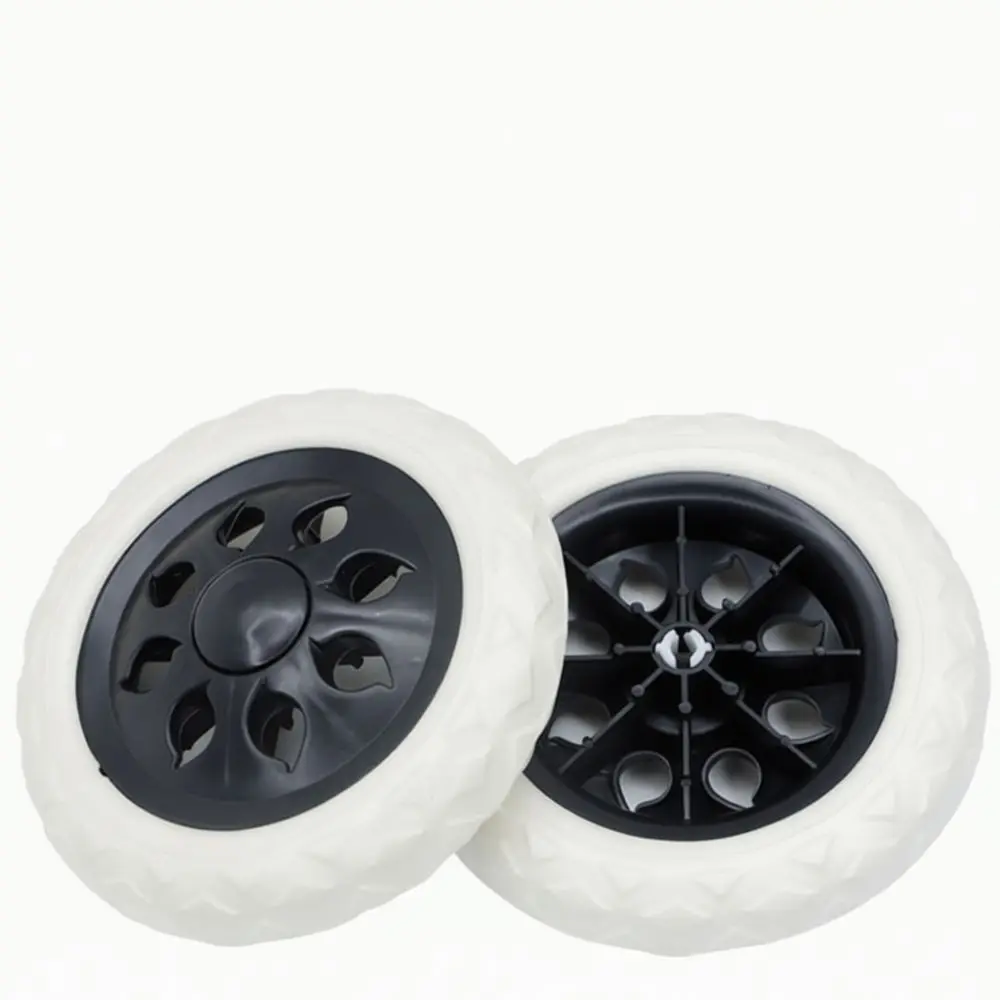 Replacement Shopping Cart Wheels Rubber Quiet Silent Casters For Grocery Trolley Luggage Utility Hand Truck Durable Spare Parts