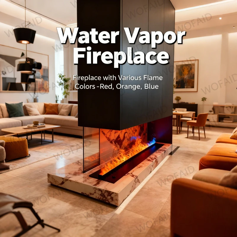 

Atomizing Electronic Fireplace Embedded 3d Simulated Fire Living Room Flame Humidifier Easy To Install Evaporative Fireplace