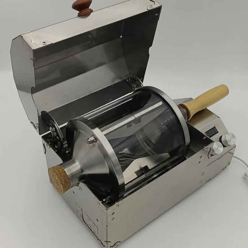 Small household automatic coffee roaster Electric quartz glass drum Commercial fourth-generation coffee machine