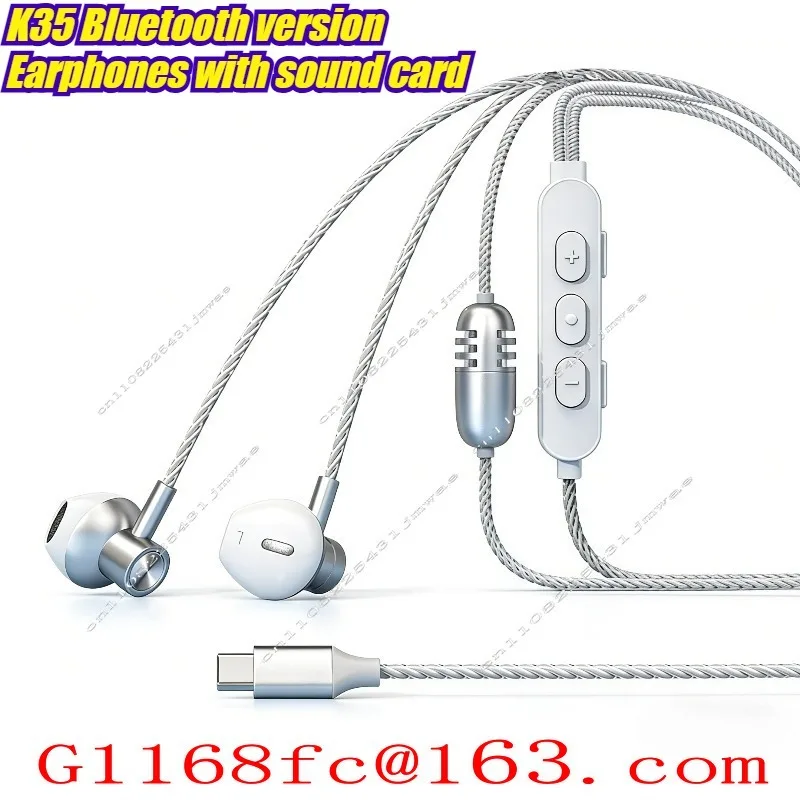The New K35 Live Broadcast Is Equipped with A Built-in Sound Card, Bluetooth Version, and Wired Singing Headphones
