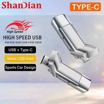 JASTER High Speed Solid State Pen Drive USB 2.0 Gen 2 Typ C Flash Drive 128 GB 64 GB 32 GB 16 GB Pendrive für PC Smartphone Tablet