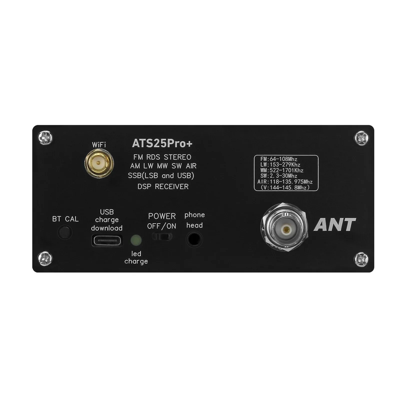ATS25 Pro + FM SW SSB MW LW AIR SDR استقبال الطيران الفرقة استقبال يدعم BT Wifi