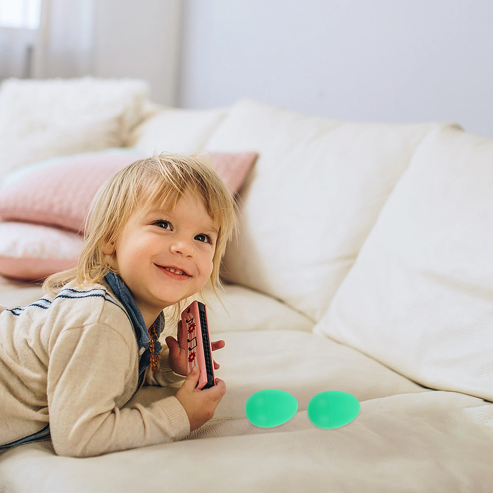 

6Pcs Orff Plastic Egg Shakers Handheld Percussion Instruments for Early Education Kids Music Learning Rhythm Development