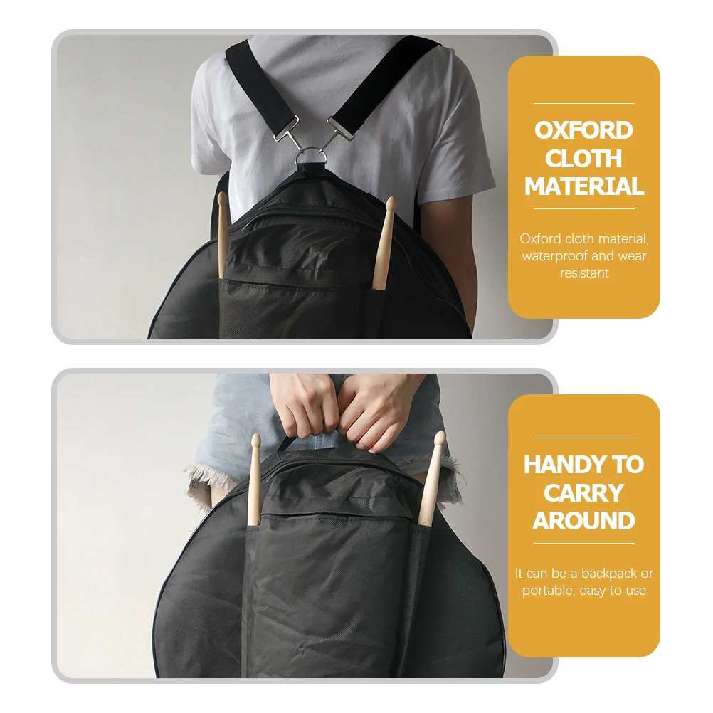 

Rucksack Musical Instrument Storage Bag Drum Backpack Bags Cases Black Portable Travel