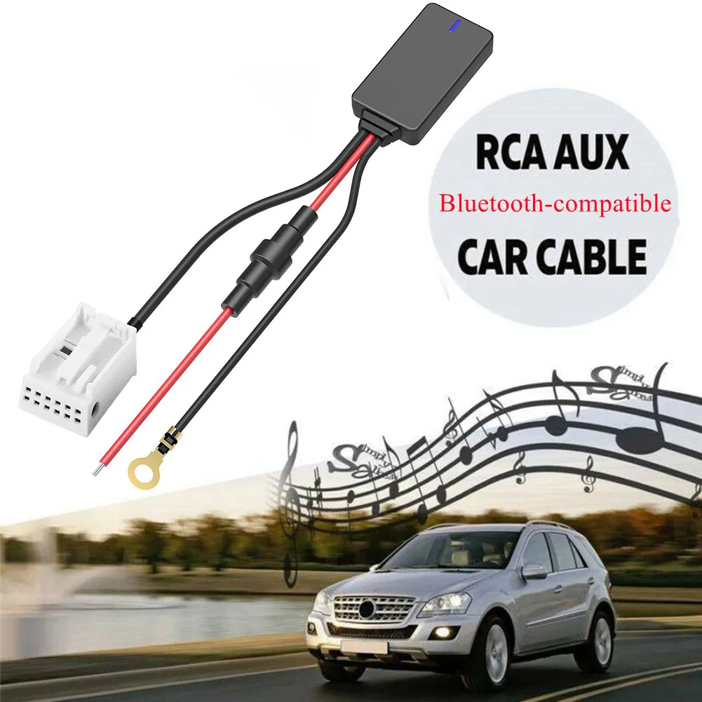 1pc carro bluetooth 5.0 módulo AUX-IN áudio aux carro mp3-adaptador compatível rádio de música para rcd rns 210 310 510