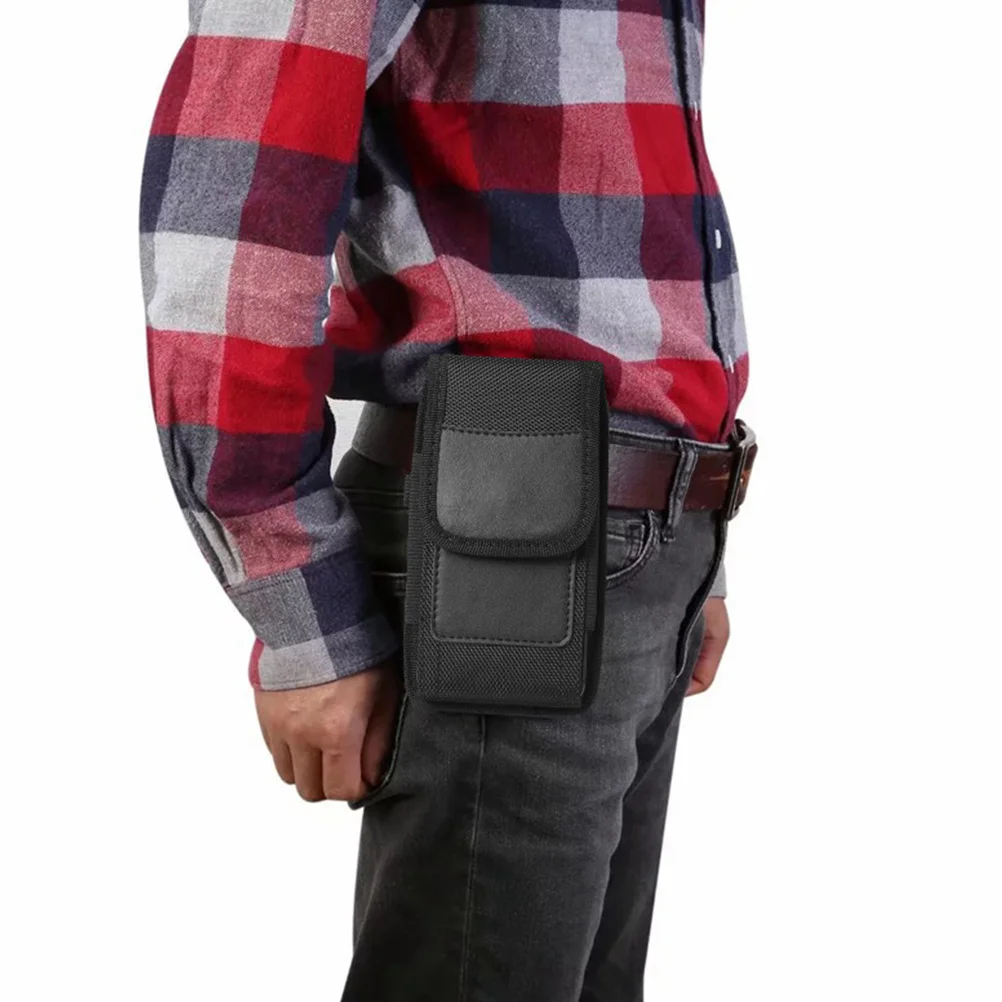 Riñonera para teléfono de tela Oxford, elegante, transpirable, cómoda para correr, senderismo, caminar con perros, uso al aire libre