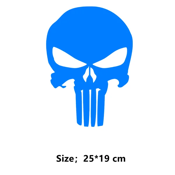 Punisher badge printing for clothes Patches DIY children Applique for clothes heat transfer stickers