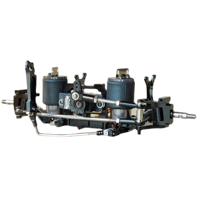 Metal  Center Steering Axle Air Bag Suspension for Tamiya 1/14 RC Truck for SCANIA 770S R620 for Volvo FH16 for ACTROS 3363 Car