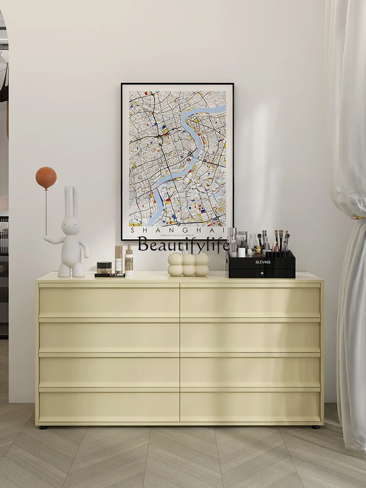 

Italian Minimalist Chest of Drawers Cream Style Bedroom Chest of Drawer