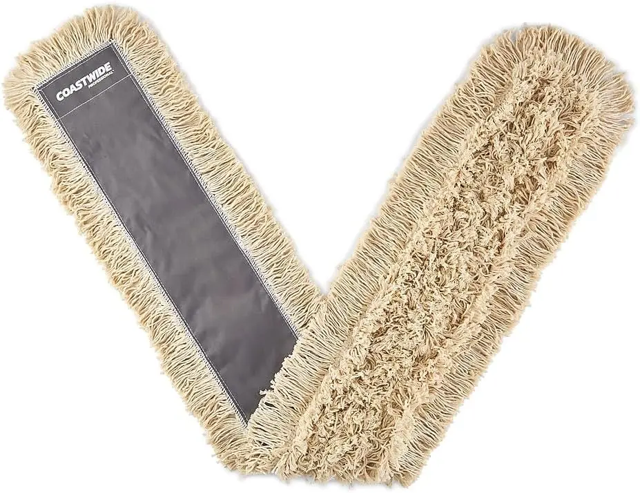 

Professional Cut-End Dust Mop Head, , 60 x 5 Inches, White, 2-Pack — High-Capacity Floor Dusting for Commercial Facilities
