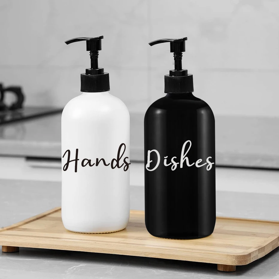 Kitchen Hands and Dishes Soap Dispenser Sink Countertop Soap Liquid Container  Hand Press Dish Wash Dispenser Bottle