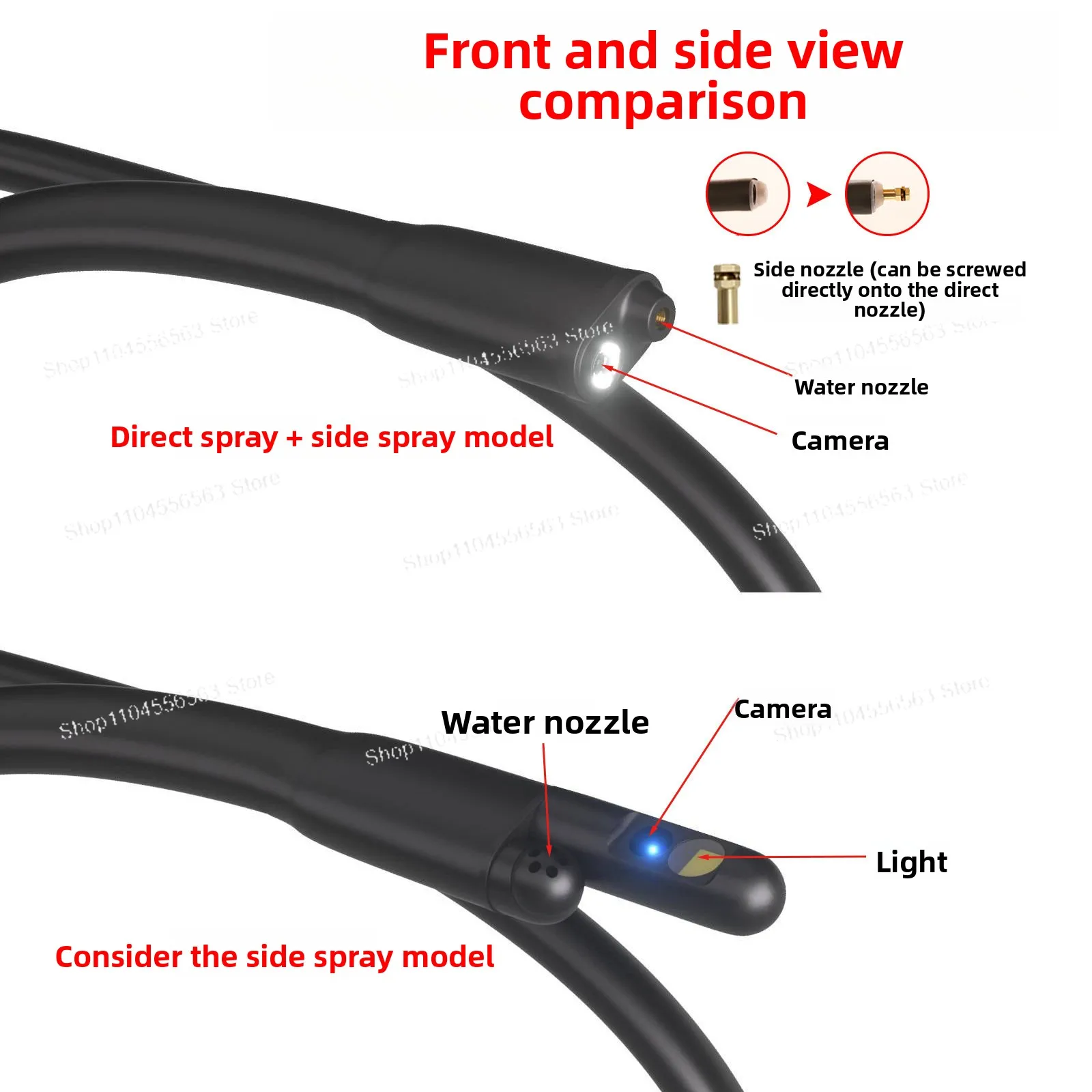 For Professional Auto AC Cleaning: Visual Cleaning Gun & Borescope Kit - Non-Dismantle Evaporator Washer with Deodorizer