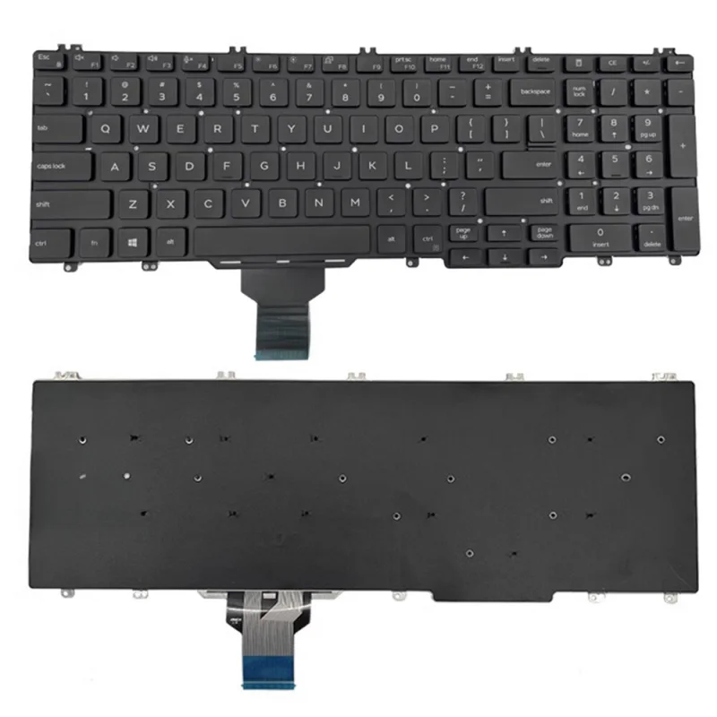 H FOR Dell Latitude 5500 5501 Precision 3500 3501 3540 3541 Keyboard
