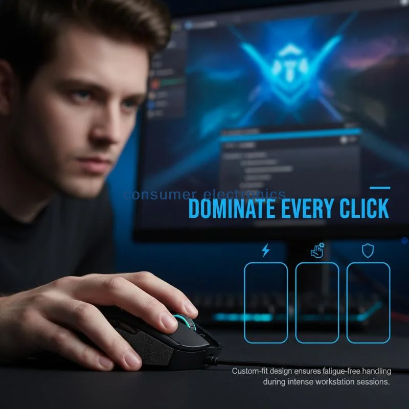 

Портативные профессиональные боковые накладки для мыши (1 пара) ‌ Наклейки-противоскользящие для Razer Basilisk V3 PRO, практичные и декоративные