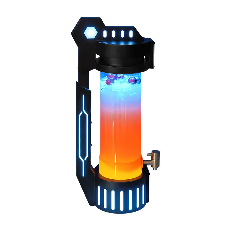 برميل البيرة LED 3 لتر مع أسطوانة كحول متوهجة جديدة لمستلزمات حفلات البار