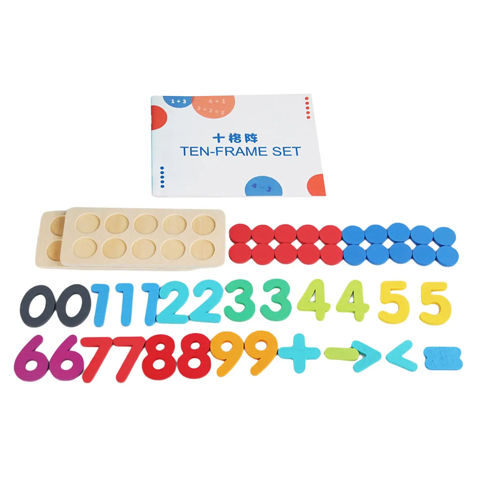 Montessori Spielzeug zehn Rahmen Set Klassen zimmer Demonstration Mathe Manipulationen Kits