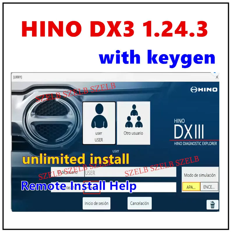 

Новейший диагностический экскаватор HINO 3 Hino DX3 V1.24.3 с программным обеспечением для диагностического программирования грузовиков среднего и тяжелого режима Keygen