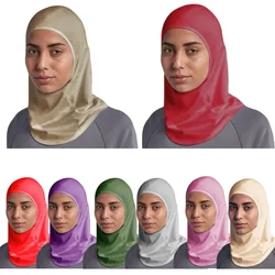 Foulard hijab en coton pour femmes musulmanes, chapeau rond Amira, sous-écharpe, vêtements de sauna, bonnet intérieur islamique, turban du moyen-orient