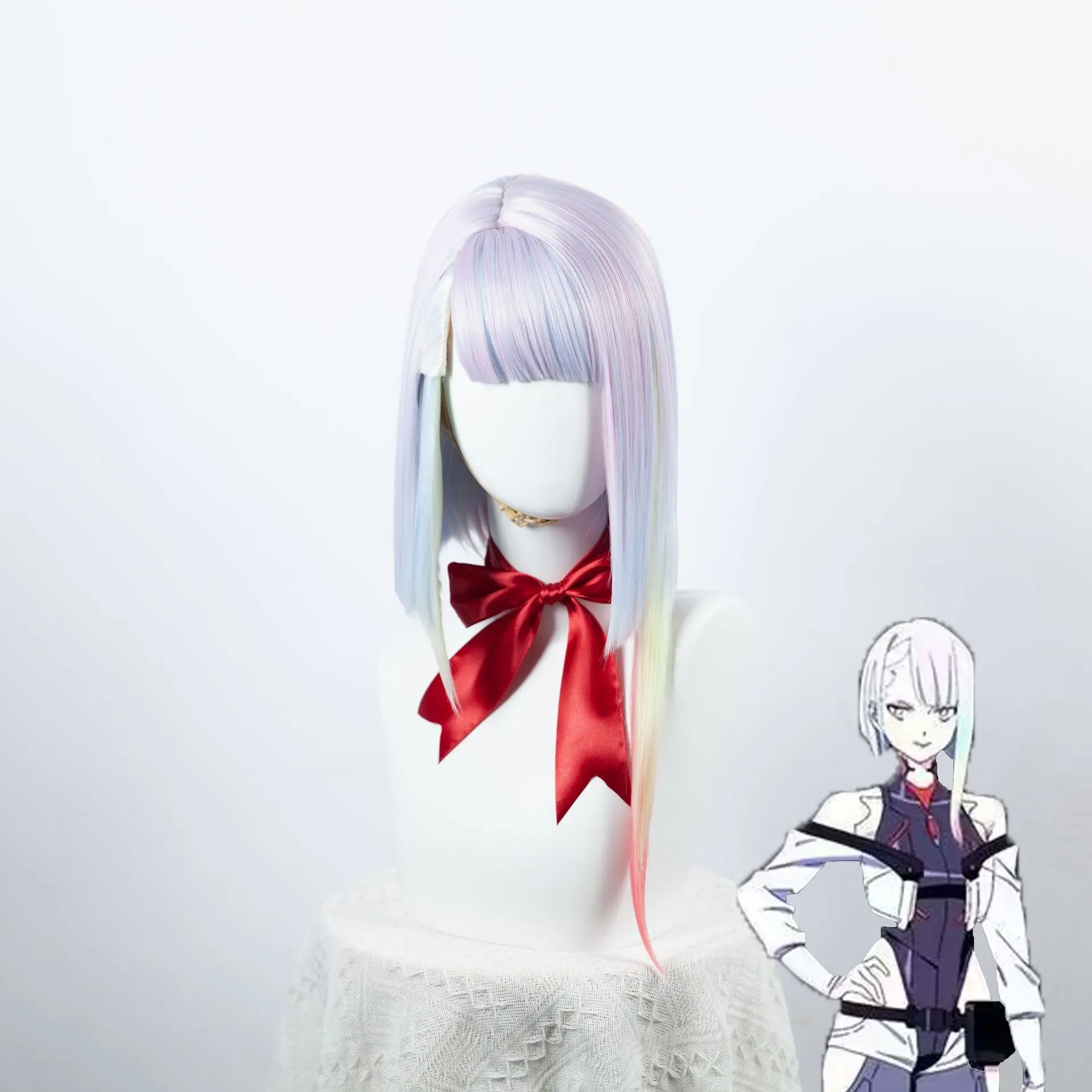 サイバーパンク: エッジランナー ランナー レベッカ、レベッカ、ルーシー コスプレウィッグ