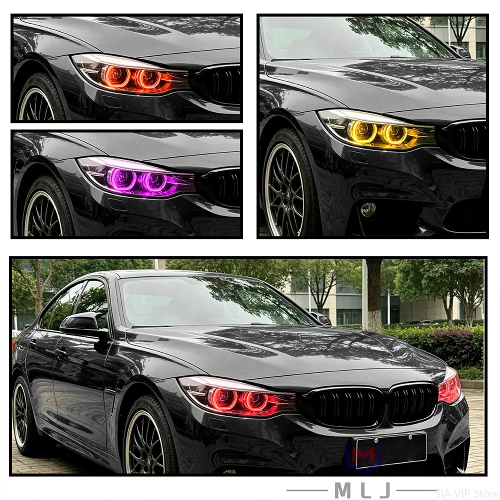 For BMW 3 Series GT F34 2016-2019 RGB 64 Colors Switchable Headlight Internal Wiring Harness OE 63117470425 63117470426