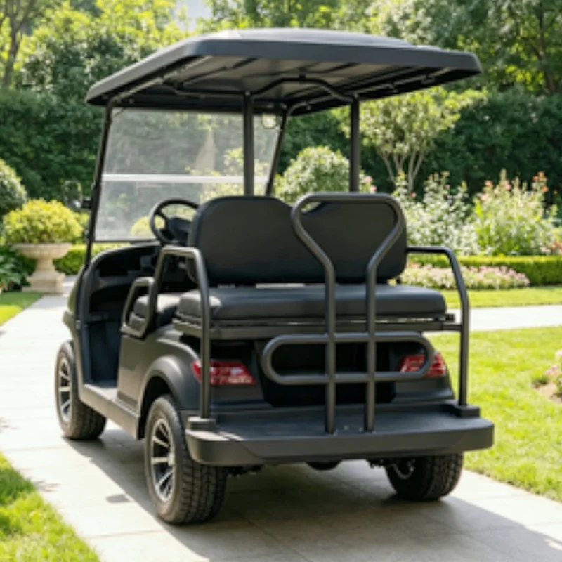 Street Legal Off Road Golf Club Cart 2 Seat Mini Electric Golf Cart With 12-Inch Off-Road Tires Side Mirror With Turning Light