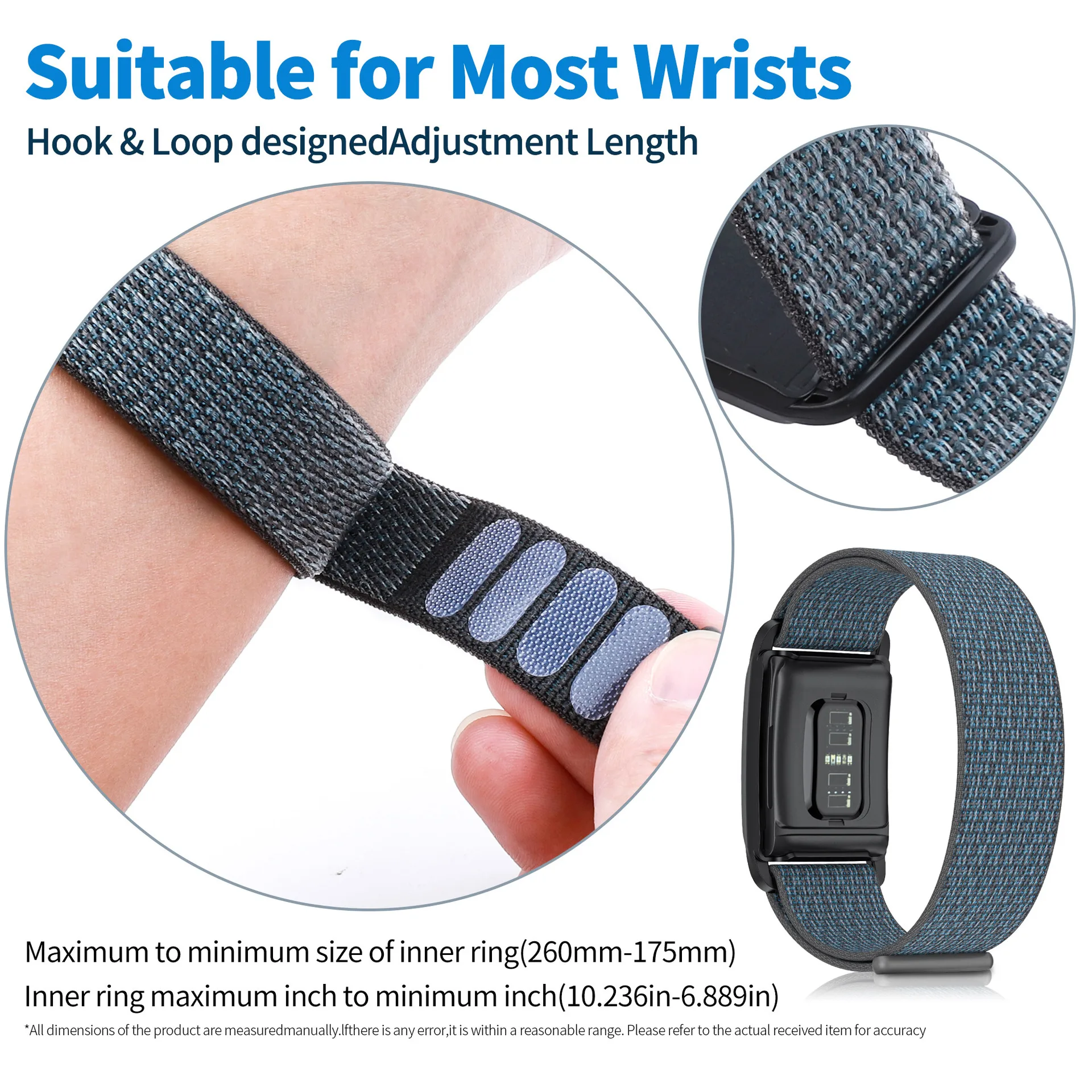 Breathable Nylon Bands+PC Case Sports Replacement Strap Compatible for WHOOP 4.0 and WHOOP 3.0 Heart Rate Sensor