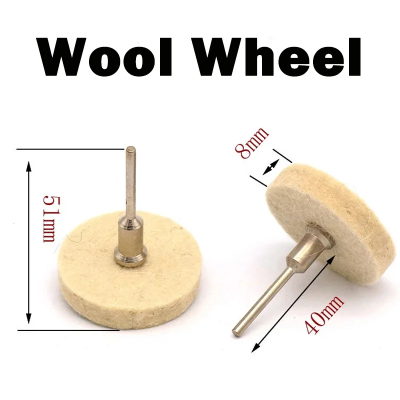 1Pc 50mm Cloth Buffing Wheel Polishing Wheel Gold Silver Jewelry Mirror Polish Pad for Grinder Power Tool Accessories