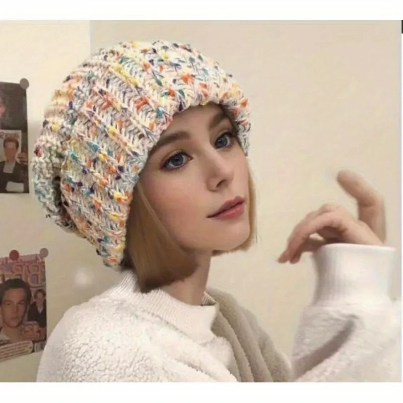 Women Winter Warm Slouch Beanie Stretch Lightweight Skull Cap Outdoor Activities Daily Wear Machine Washable Cold Weather Dress