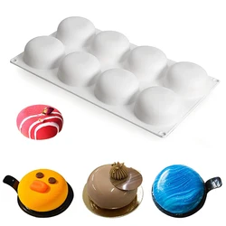 Silicone Cake Mold For Baking 3D Curved Stone Mousse Dessert Tool Round Chocolate Pudding Cheesecake Cupcake Decorating Kitchen
