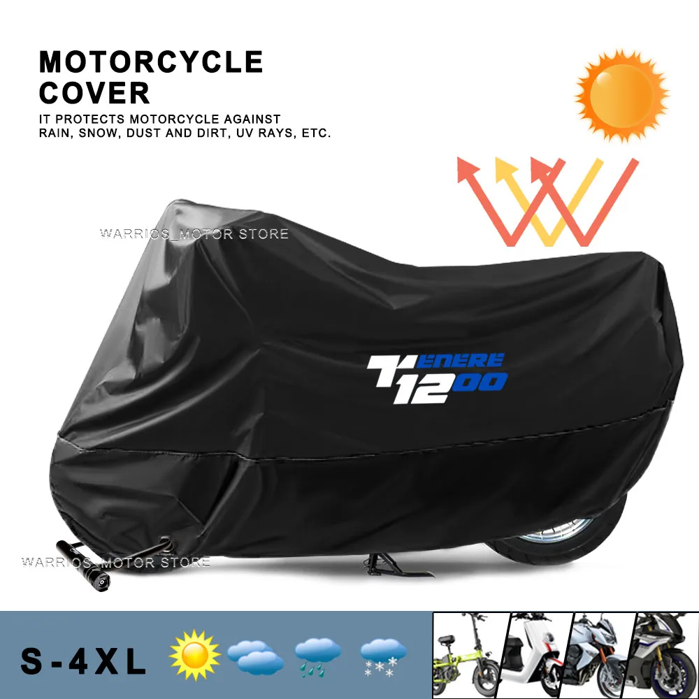 Motorcycle Cover UV Protection Dustproof Snowproof Motorcycle Waterproof Cover For yamaha Super Tenere 1200 XT1200Z 2014-2020